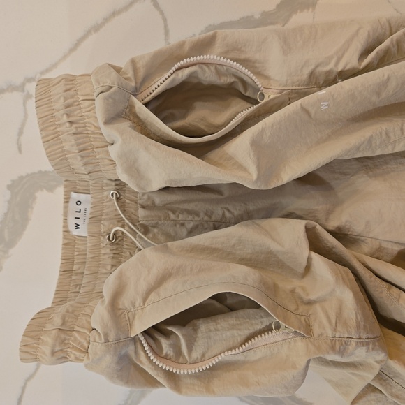 Wilo The Label Parachute Track Jogger Pants Womens Size Small Tan - Picture 6 of 8